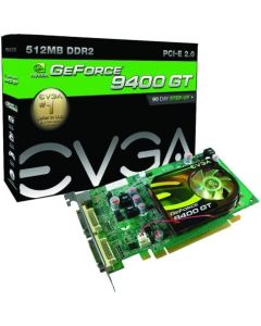 EVGA 512-P3-N944-LR GeForce 9400 GT 512MB DDR2 PCI-E 2.0 Graphics Card