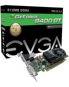 EVGA nVidia GeForce 9400GT 512 MB DVI Low Profile PCI-Express Video Card 512-P3-N947-LR