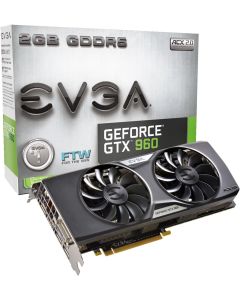 EVGA GeForce GTX 960 Graphic Card - 1.30 GHz Core - 1.37 GHz Boost Clock - 2 GB GDDR5 SDRAM - PCI Express 3.0 x16 - Dual 02G-P4-2968-KR
