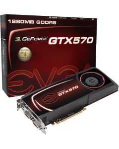 EVGA GeForce GTX 570 1280 MB GDDR5 PCI Express 2.0 2DVI-I/Mini-HDMI SLI Ready Limited Lifetime Warranty Graphics Card, 012-P3-1570-AR